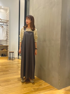「FORK&SPOON（フォークアンドスプーン）のアイテム（ワンピース）」を使った、chikaさん（レディース・163cm）の秋コーディネート