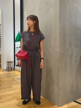 「URBAN RESEARCH DOORS（アーバンリサーチドアーズ）のアイテム（オールインワン・サロペット）」を使った、chikaさん（レディース・163cm）の夏コーディネート