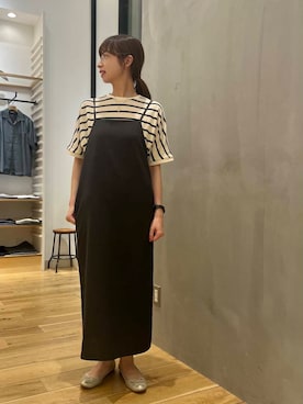 「柄物」｜「アイテム（ワンピース/ドレス）」を使った、chikaさん（レディース・163cm）の夏コーディネート