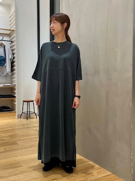 「URBAN RESEARCH DOORS（アーバンリサーチドアーズ）の『UVカット/接触冷感/吸水速乾』ドライタッチリラックスパンツ（その他パンツ）」を使った、chikaさん（レディース・163cm）の夏コーディネート