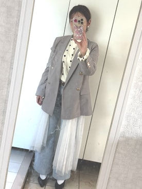 「Right-on（ライトオン）のアイテム」を使った、Mickeyさん（レディース・154cm）の春コーディネート