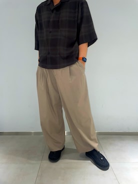 「KEEN（キーン）のアイテム」を使った、Romanさん（メンズ・175cm）の夏コーディネート