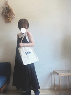 「アイテム（トートバッグ）」を使った、ソラさん（レディース・157cm・20代）の夏コーディネート