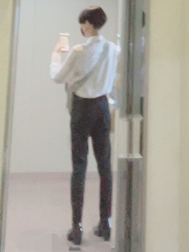 「アイテム（シャツ/ブラウス、シルバー系）」を使った、Tさん（メンズ・166cm）の夏コーディネート