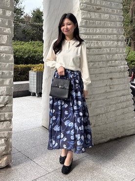 「couture brooch（クチュールブローチ）のアイテム」を使った、AOIさん（レディース・157cm）の冬コーディネート