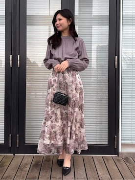 「couture brooch（クチュールブローチ）のアイテム」を使った、AOIさん（レディース・157cm）の冬コーディネート