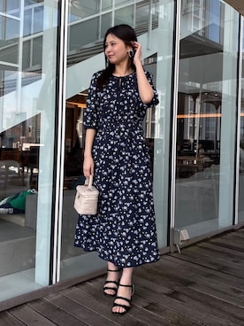 「couture brooch（クチュールブローチ）のアイテム」を使った、AOIさん（レディース・157cm）の春コーディネート