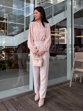 「couture brooch（クチュールブローチ）のアイテム」を使った、AOIさん（レディース・157cm）の冬コーディネート