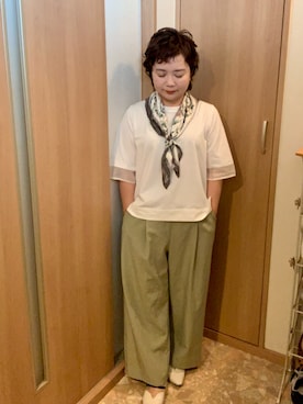 「menue（メヌエ）のアイテム」を使った、とみちゃんさん（レディース・145cm）の夏コーディネート