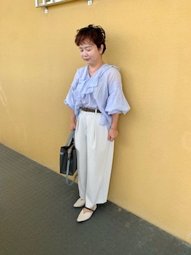 「Honeys（ハニーズ）のアイテム」を使った、とみちゃんさん（レディース・145cm）の秋コーディネート