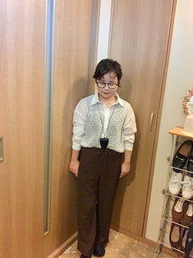 「NEW BALANCE（ニューバランス）の1906R（スニーカー、ブラック系）」を使った、とみちゃんさん（レディース・145cm）の秋コーディネート