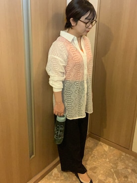 「ete（エテ）の【ZOZOTOWN限定】ペタルチェーン ブレスレット（ブレスレット、ゴールド系）」を使った、とみちゃんさん（レディース・145cm）の夏コーディネート