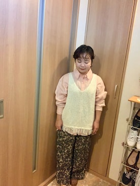「menue（メヌエ）のアイテム」を使った、とみちゃんさん（レディース・145cm）の秋コーディネート