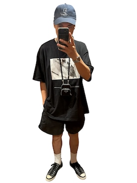 「アイテム（Tシャツ/カットソー）」を使った、NOW PAPAさん（メンズ・174cm）の夏コーディネート