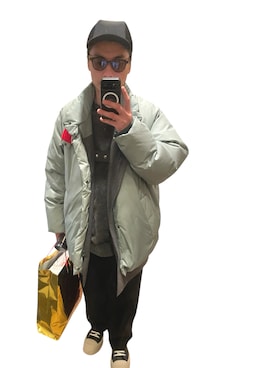 「EYEVAN（アイヴァン）のアイテム」を使った、NOW PAPAさん（メンズ・174cm）の冬コーディネート