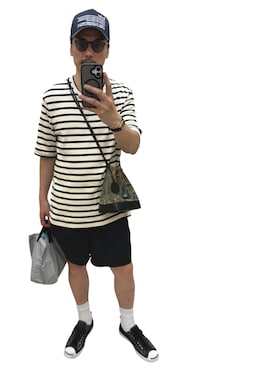 「caban（キャバン）のアイテム」を使った、NOW PAPAさん（メンズ・174cm）の夏コーディネート