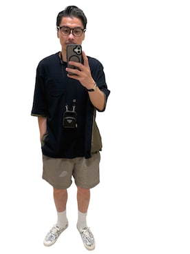「CELINE（セリーヌ）のアイテム（ファッション雑貨）」を使った、NOW PAPAさん（メンズ・174cm）の秋コーディネート