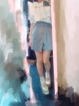 「ANDGEEBEE（アンジービー）のアイテム」を使った、Momさん（レディース・157cm）の夏コーディネート