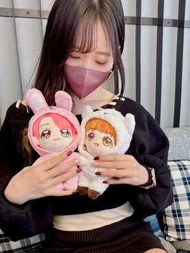 「LIPSERVICE（リップサービス）のアイテム（ワンピース/ドレス）」を使った、Momさん（レディース・157cm）の冬コーディネート