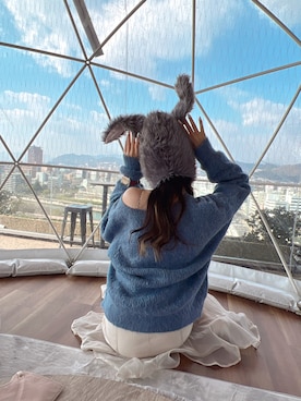 Momさん（レディース・157cm）の冬コーディネート