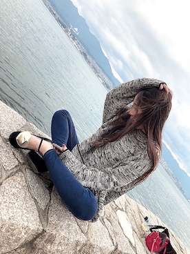 「ペアルック」｜「アイテム（その他）」を使った、Momさん（レディース・157cm）の秋コーディネート