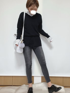 「AVAN LILY（アヴァンリリィ）のアイテム」を使った、mi_toさん（レディース・167cm）の冬コーディネート