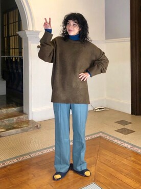 「UNIQLO（ユニクロ）の50色ソックス（消臭機能付き）（ソックス/靴下）」を使った、蒼葉えるさん（レディース・166cm）の秋コーディネート