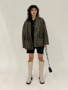 蒼葉えるさん（レディース・166cm）の秋コーディネート