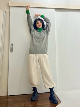 蒼葉えるさん（レディース・166cm）の秋コーディネート