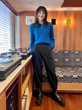 蒼葉えるさん（レディース・166cm）の秋コーディネート