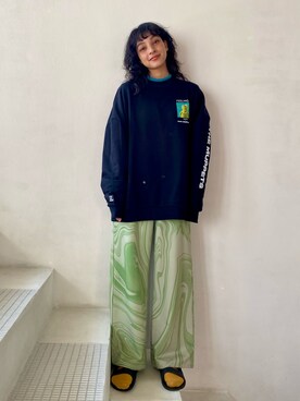「MARTE（マルテ）のアイテム」を使った、蒼葉えるさん（レディース・166cm）の冬コーディネート