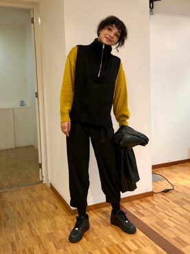 蒼葉えるさん(レディース・166cm)の秋コーディネート