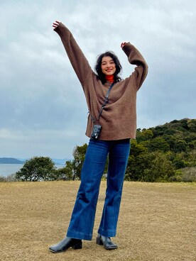 蒼葉えるさん（レディース・166cm）の春コーディネート