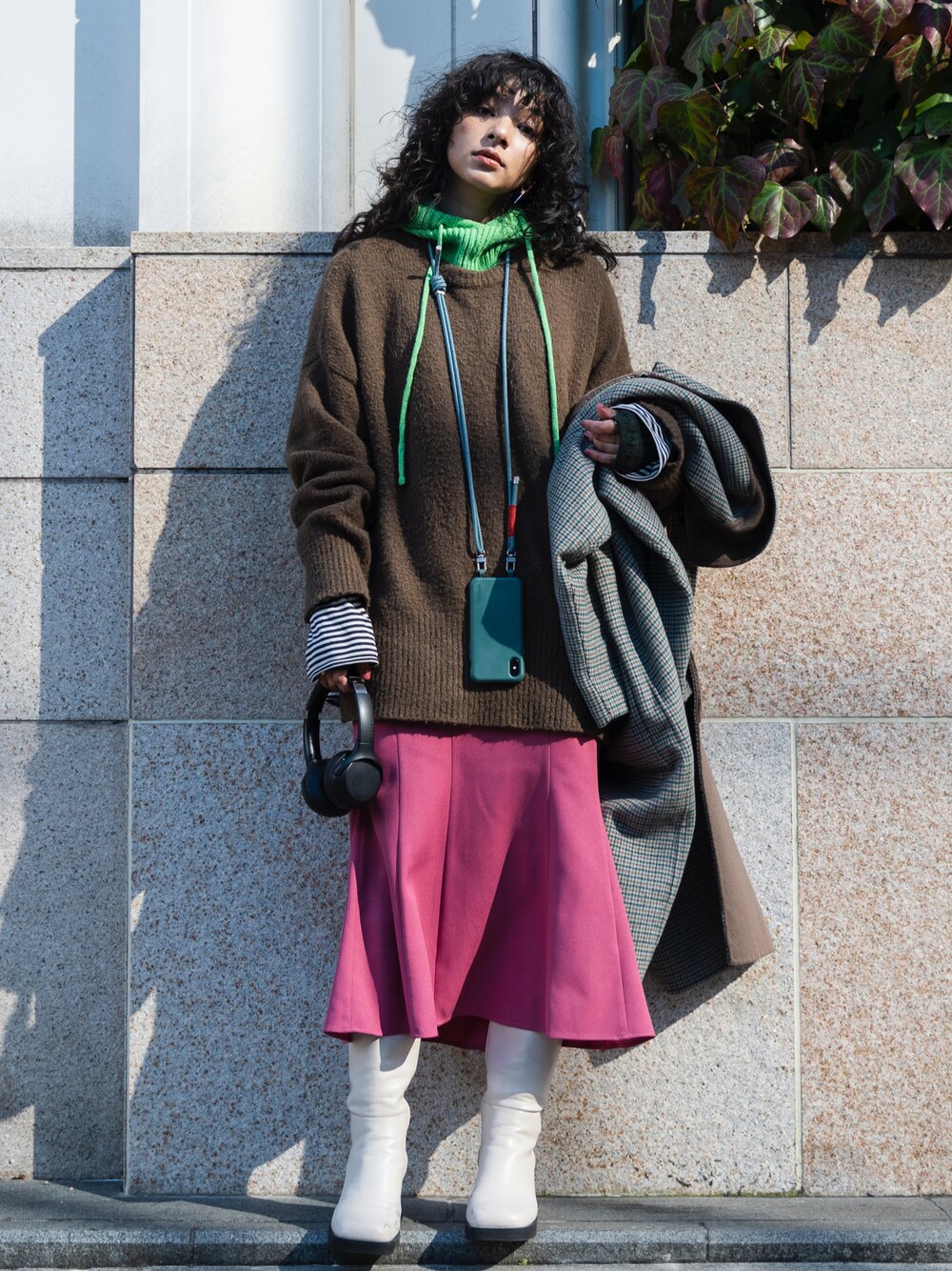 CLANEのスカート（ピンク系）を使った人気ファッション