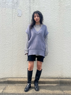 蒼葉えるさん（レディース・166cm）の春コーディネート