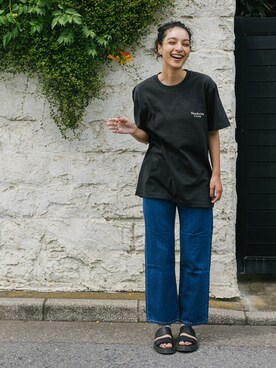 「CAVEZA ROSSO（カベサ ロッソ）のアイテム」を使った、蒼葉えるさん（レディース・166cm）の夏コーディネート