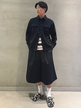 「ワイドショーツ」｜SDさん（メンズ・177cm）の秋コーディネート