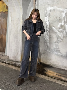 小玉楓さん（レディース・159cm）の秋コーディネート