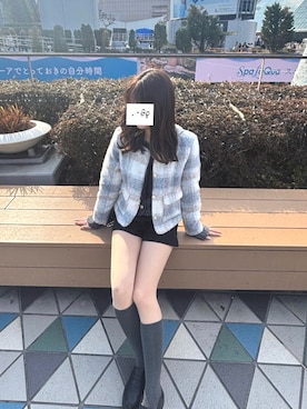 「R&E（アールアンドイー）のアイテム」を使った、sakuraさん（レディース・164cm）の冬コーディネート