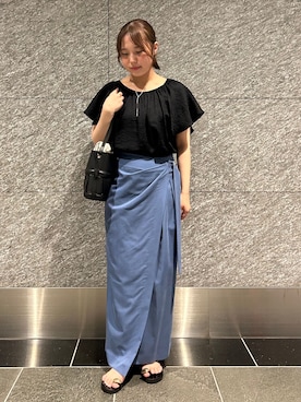 「LAOCOONTE（ラオコンテ）のアイテム」を使った、manamiさん（レディース・148cm）の夏コーディネート
