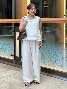「LAOCOONTE（ラオコンテ）のアイテム」を使った、manamiさん（レディース・148cm）の夏コーディネート