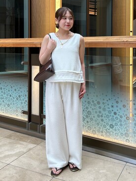 「LAOCOONTE（ラオコンテ）のアイテム」を使った、manamiさん（レディース・148cm）の夏コーディネート