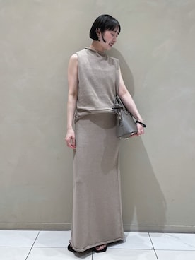 「plage（プラージュ）のアイテム（スカート）」を使った、natsuneさん（レディース・154cm）の夏コーディネート