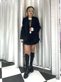 ストレッチレースアップロングブーツ｜ジュエティ（jouetie）公式通販