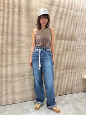 「FRAMeWORK（フレームワーク）のアイテム（シューズ）」を使った、Minamiさん（レディース・168cm）の夏コーディネート