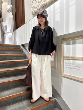 「FRAMeWORK（フレームワーク）のアイテム（財布/小物）」を使った、Minamiさん（レディース・168cm）の春コーディネート