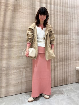 「FRAMeWORK（フレームワーク）のアイテム（スカート）」を使った、Minamiさん（レディース・168cm）の冬コーディネート