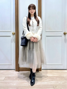「TOCCA（トッカ）のアイテム（ジャケット/アウター）」を使った、TOCCA Officialさん（レディース・161cm）の秋コーディネート
