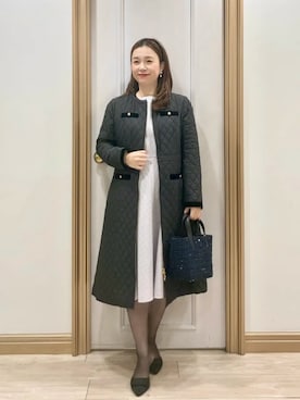 「アイテム（イヤリング）」を使った、TOCCA Officialさん（レディース・154cm）の秋コーディネート