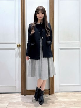 「TOCCA（トッカ）のアイテム（ジャケット/アウター）」を使った、TOCCA Officialさん（レディース・161cm）の秋コーディネート